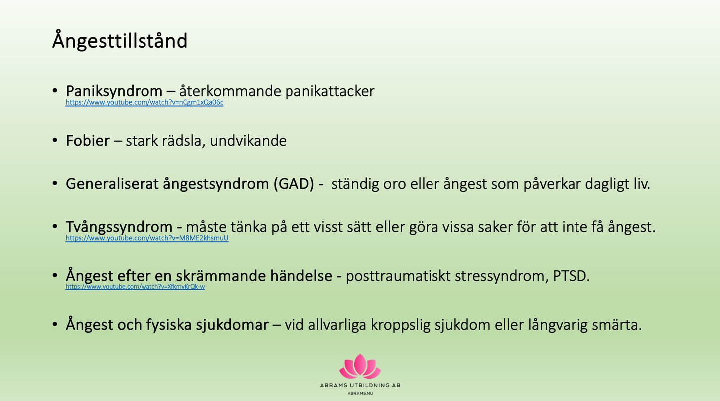 Att slippa ångest - hur du tar tillbaka kontrollen