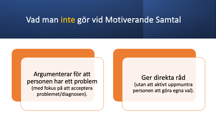 MI - Motiverande intervju