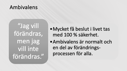 MI - Motiverande intervju