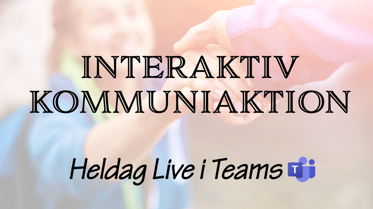 Interaktiv Kommunikation månd 7 okt (digital liveutb.)