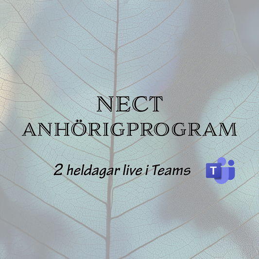 NECT-grupp för anhöriga (psykisk ohälsa) lö 30 nov + sö 1 dec