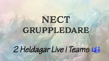 NECT-gruppledarutb. Kurser i nov, dec & feb (digital liveutb.)