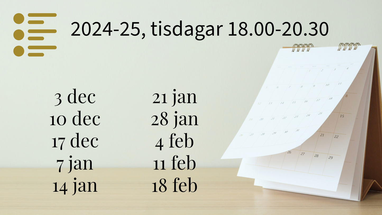 NECT- grupprogram mot självstigma. Digitala träffar. 20 sessioner, 10 kvällsträffar. Start 28 nov.