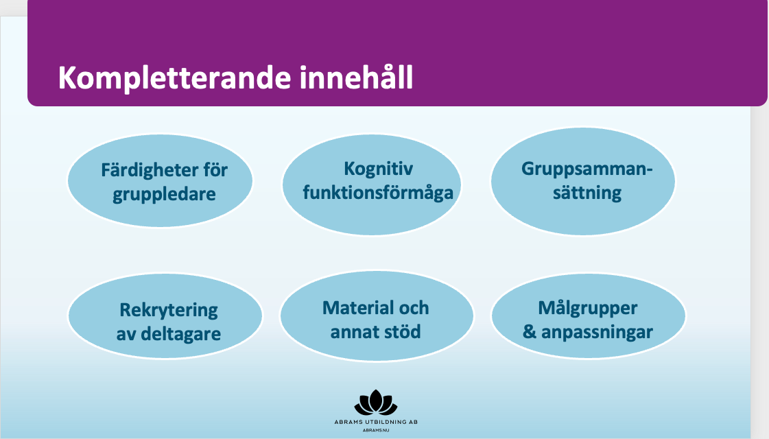 NECT-gruppledarutb. Kurser i nov, dec & feb (digital liveutb.)