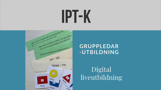 IPT-k, gruppledarutb.  Mån 9 + tis 10 juni 2025